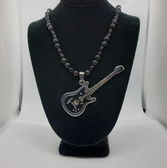 Obsidian Rocker Necklace - Picture 1 of 1